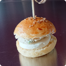 mini burgers au poulet