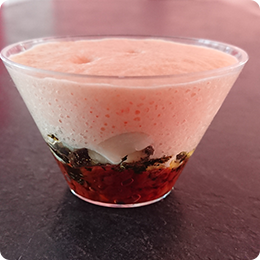 verrine tomates mozza version espuma